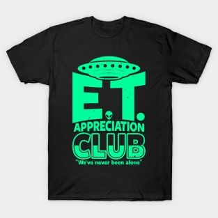 Funny Retro Vintage Alien ET UFO Believer Funny Meme T-Shirt